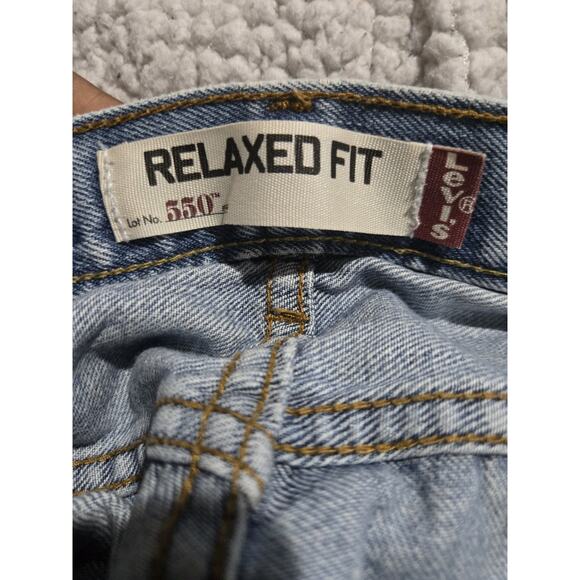 Levis 550 Mens Relaxed Fit Tapered Leg Light Jeans 100% Cotton, Size 36x32 - Picture 8 of 8